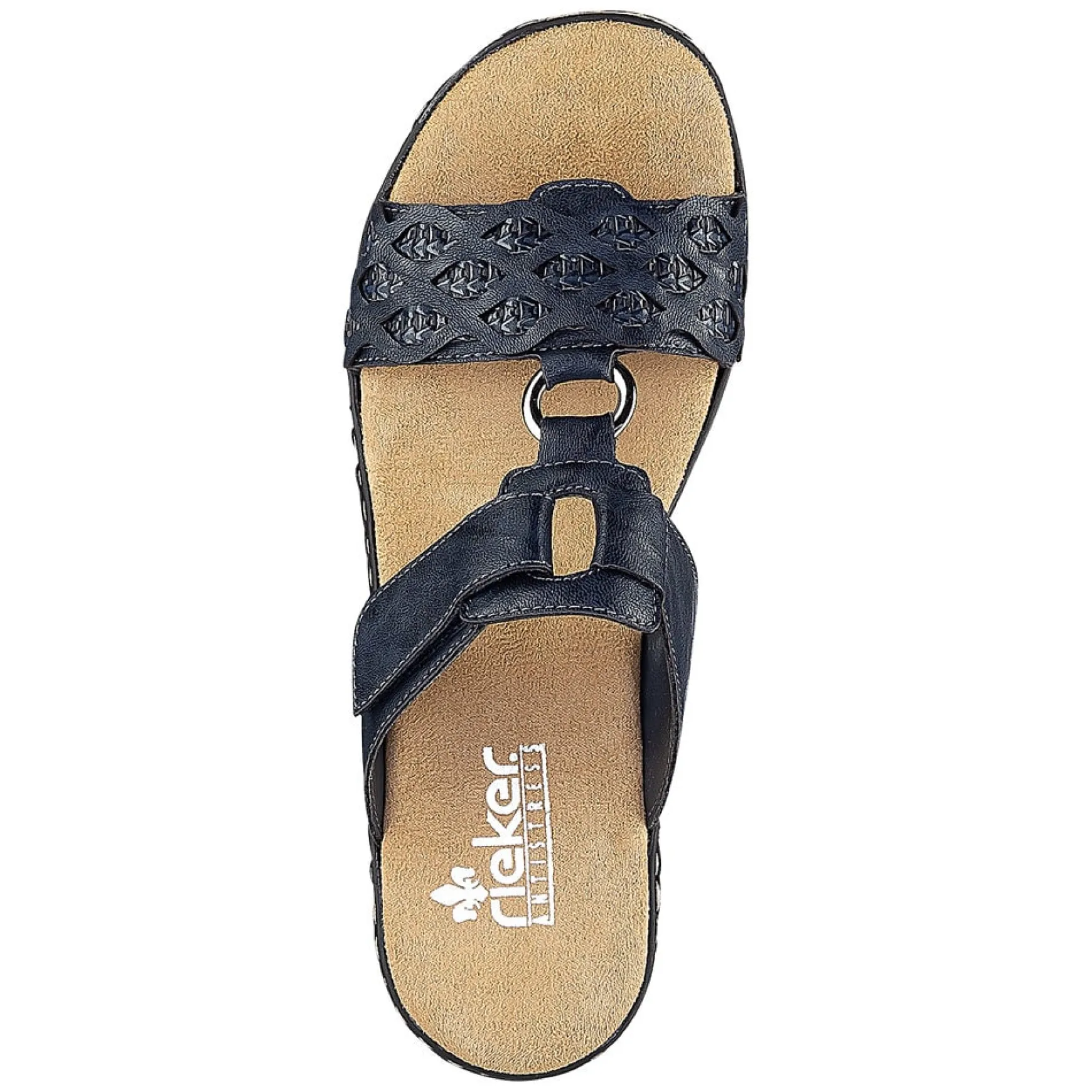 Rieker Damen Pantoletten dunkelblau