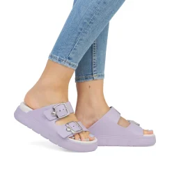 Rieker Damen Pantoletten fliederfaben