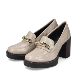 Rieker Damen Pumps cremebeige-schwarz