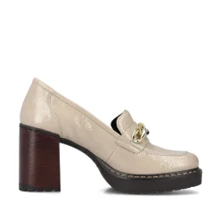 Rieker Damen Pumps cremebeige-schwarz