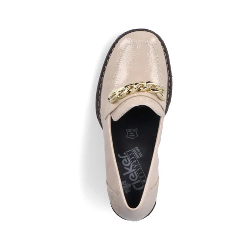 Rieker Damen Pumps cremebeige-schwarz