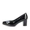 Rieker Damen Pumps glanzschwarz