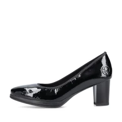 Rieker Damen Pumps glanzschwarz