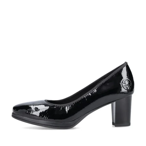 Rieker Damen Pumps glanzschwarz