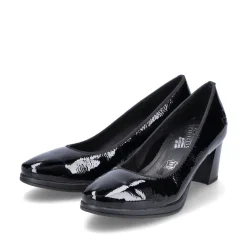 Rieker Damen Pumps glanzschwarz