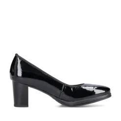 Rieker Damen Pumps glanzschwarz