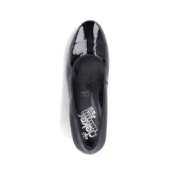 Rieker Damen Pumps glanzschwarz