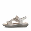 Rieker Damen Riemchensandalen cremebeige