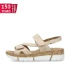Rieker Damen Riemchensandalen hellbeige
