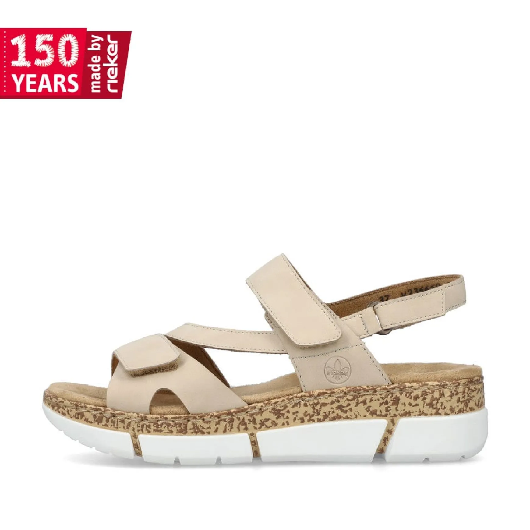 Rieker Damen Riemchensandalen hellbeige
