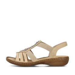 Rieker Damen Riemchensandalen hellbraun