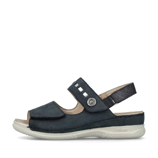 Rieker Damen Riemchensandalen stahlblau