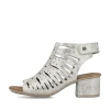 Rieker Damen Riemchensandaletten silber-metallic