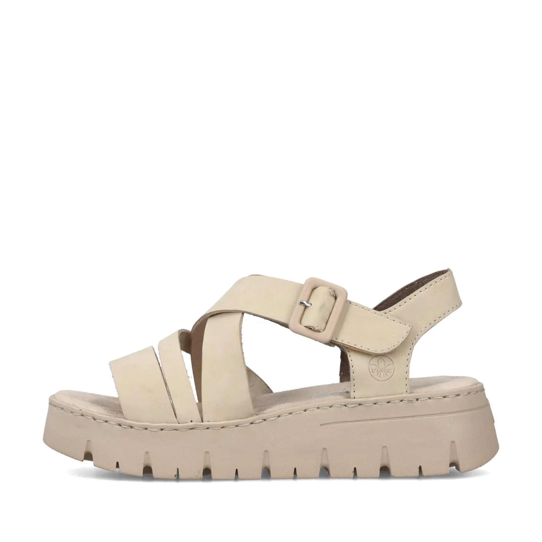 Rieker Damen Riemchensandalen hellbeige
