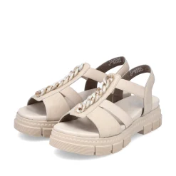 Rieker Damen Riemchensandalen hellbeige