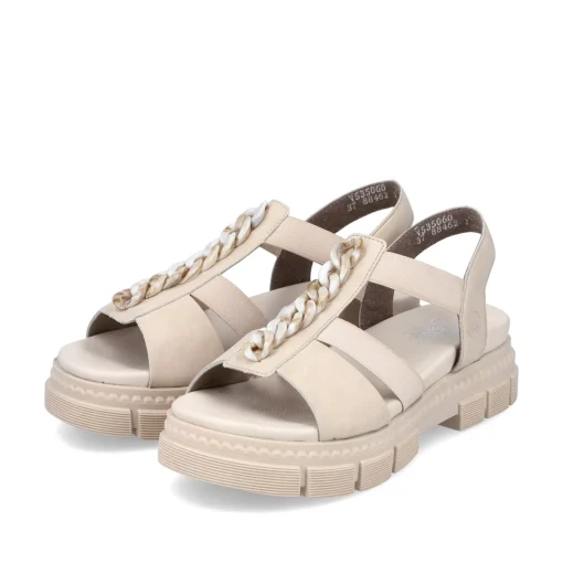 Rieker Damen Riemchensandalen hellbeige