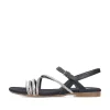 Rieker Damen Riemchensandalen tiefschwarz