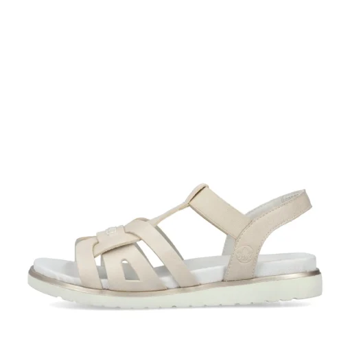 Rieker Damen Riemchensandalen perlweiß
