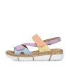Rieker Damen Riemchensandalen pastellbunt