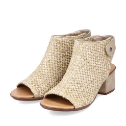 Rieker Damen Riemchensandaletten sandbeige