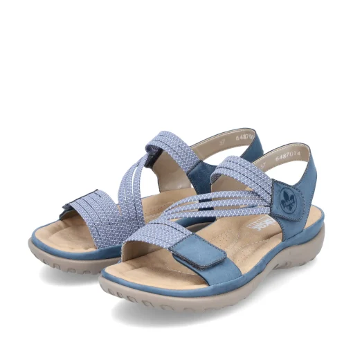 Rieker Damen Riemchensandalen himmelblau