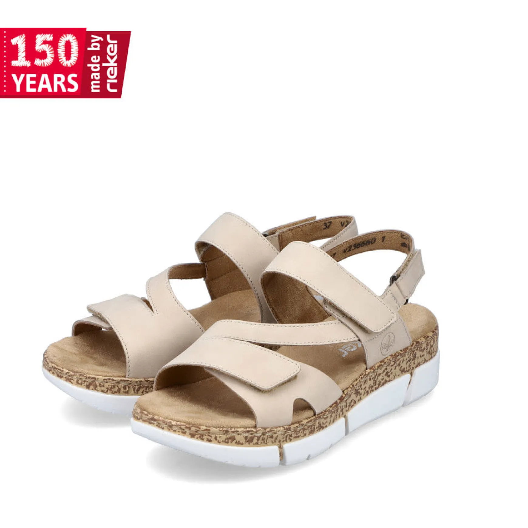Rieker Damen Riemchensandalen hellbeige