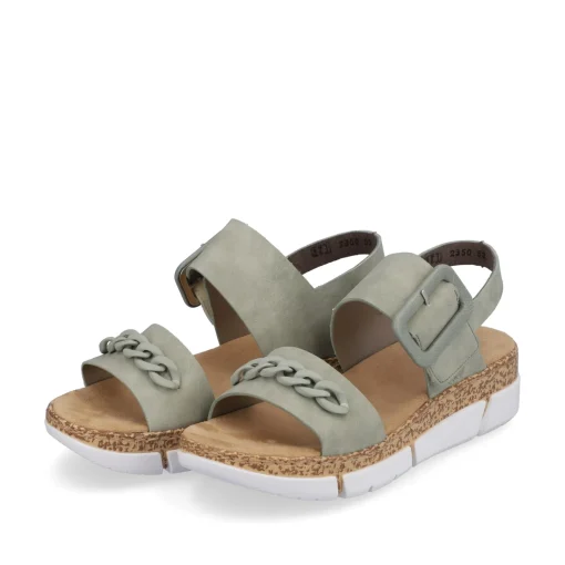 Rieker Damen Riemchensandalen mintgrün