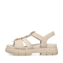Rieker Damen Riemchensandalen hellbeige