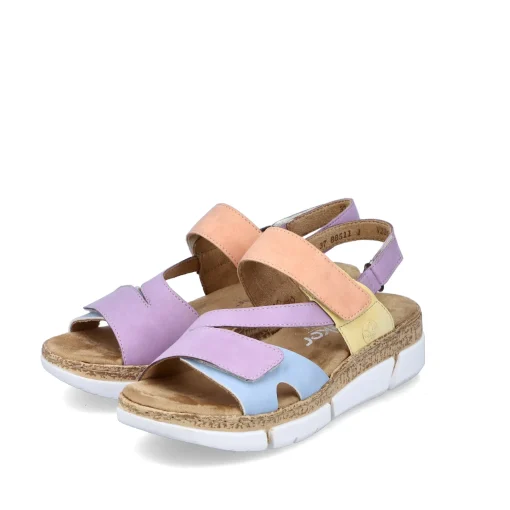 Rieker Damen Riemchensandalen pastellbunt