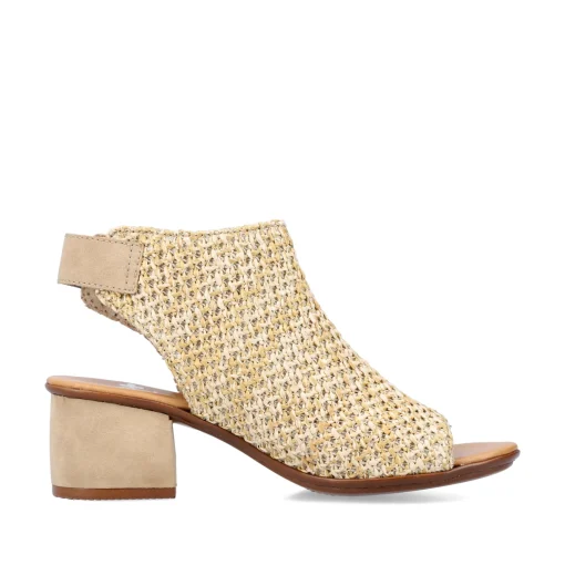 Rieker Damen Riemchensandaletten sandbeige