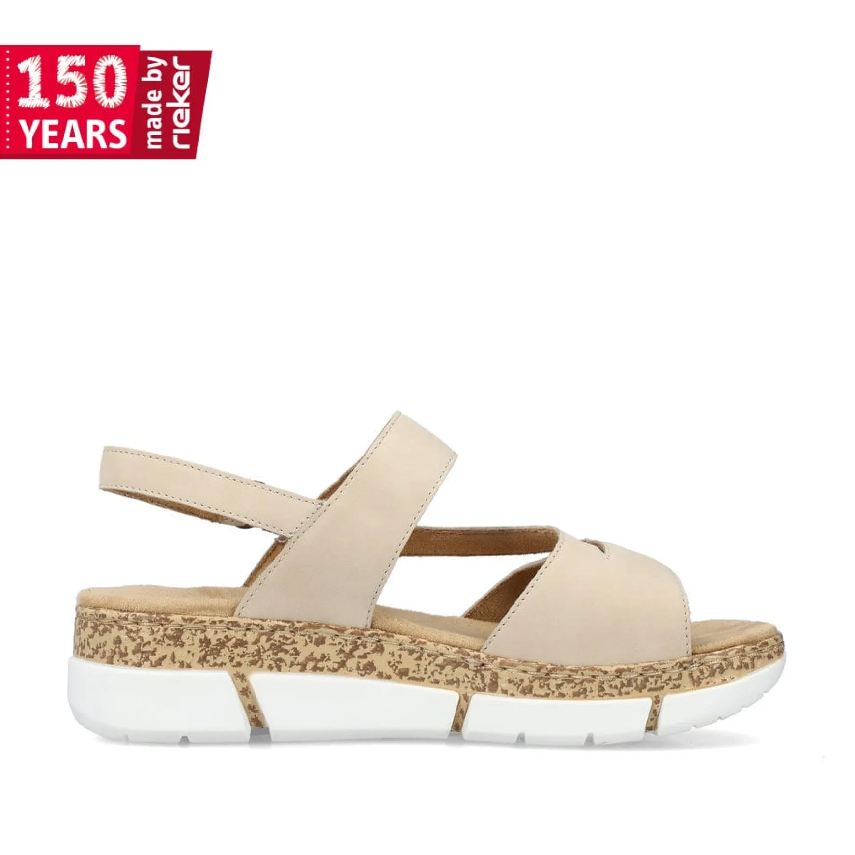 Rieker Damen Riemchensandalen hellbeige