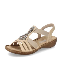 Rieker Damen Riemchensandalen hellbraun