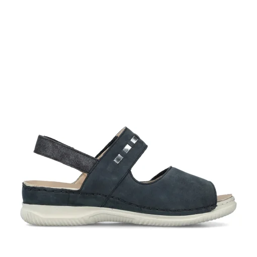 Rieker Damen Riemchensandalen stahlblau