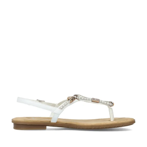 Rieker Damen Riemchensandalen kristallweiß