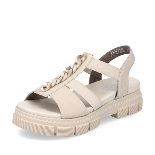 Rieker Damen Riemchensandalen hellbeige
