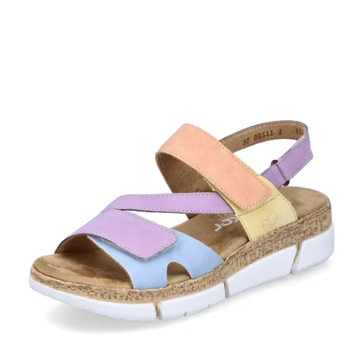 Rieker Damen Riemchensandalen pastellbunt