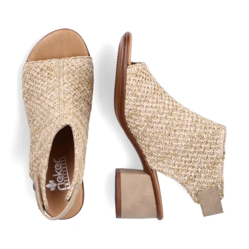Rieker Damen Riemchensandaletten sandbeige