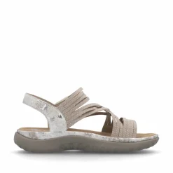Rieker Damen Riemchensandalen cremebeige