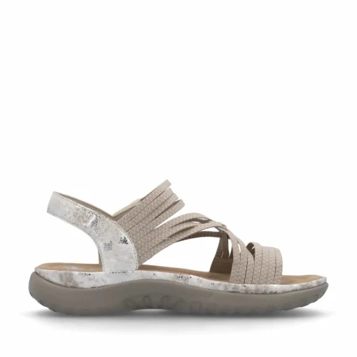 Rieker Damen Riemchensandalen cremebeige