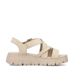 Rieker Damen Riemchensandalen hellbeige
