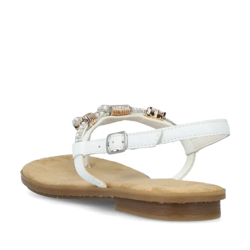 Rieker Damen Riemchensandalen kristallweiß
