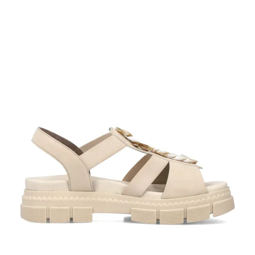 Rieker Damen Riemchensandalen hellbeige