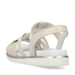 Rieker Damen Riemchensandalen perlweiß