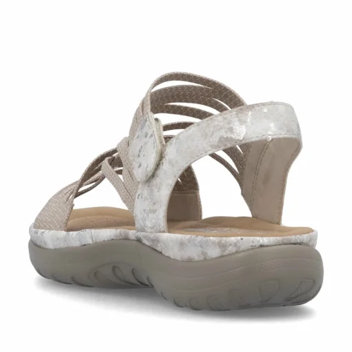Rieker Damen Riemchensandalen cremebeige