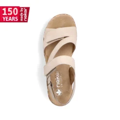 Rieker Damen Riemchensandalen hellbeige