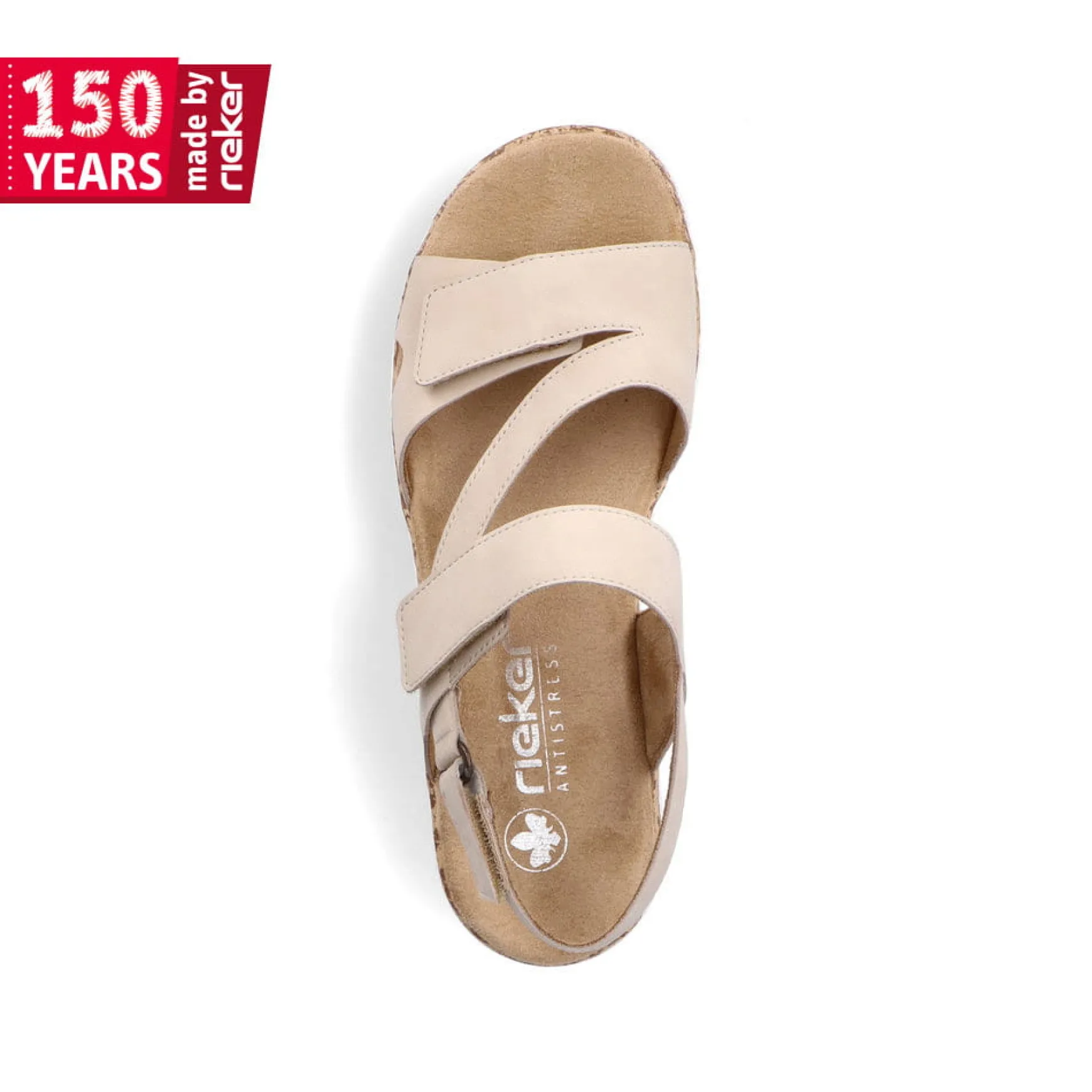 Rieker Damen Riemchensandalen hellbeige