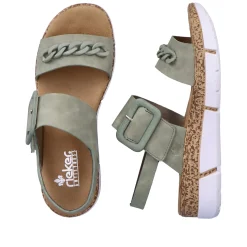 Rieker Damen Riemchensandalen mintgrün