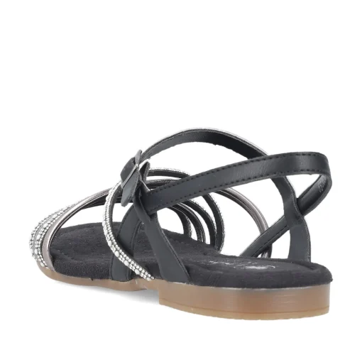Rieker Damen Riemchensandalen tiefschwarz