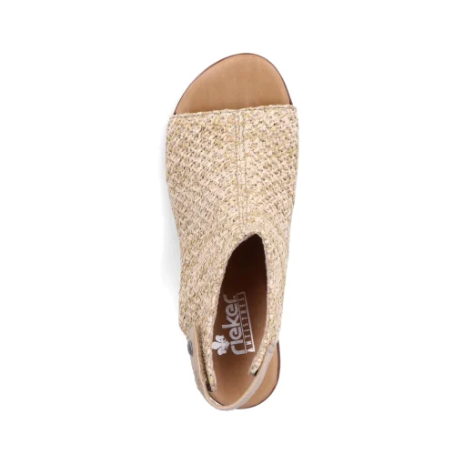 Rieker Damen Riemchensandaletten sandbeige