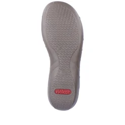 Rieker Damen Riemchensandalen schwarzgrau